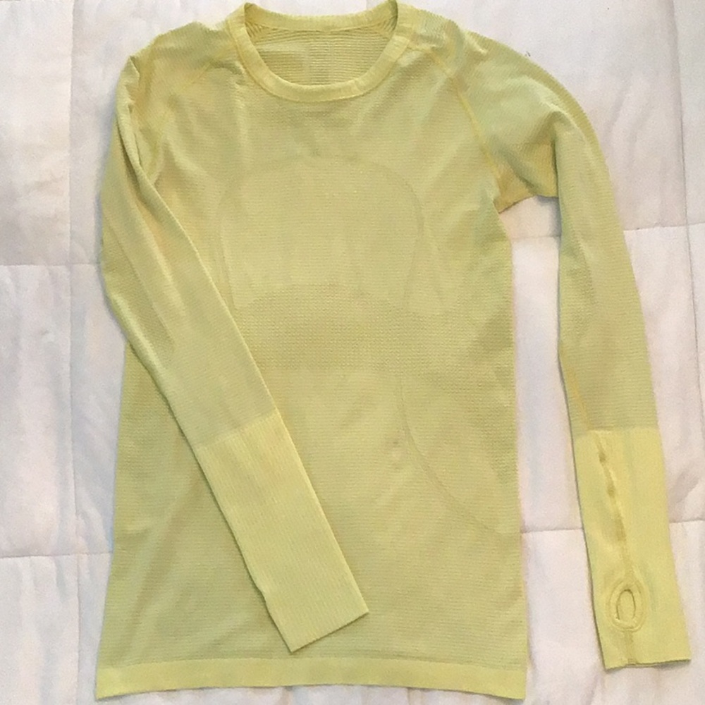 Lululemon yellow Swiftly tech long sleeve (6)